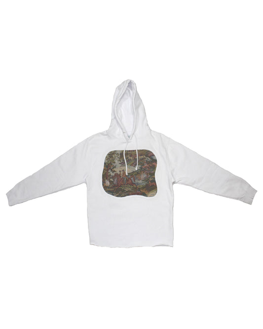 WHITE 'PONY' HOODIE